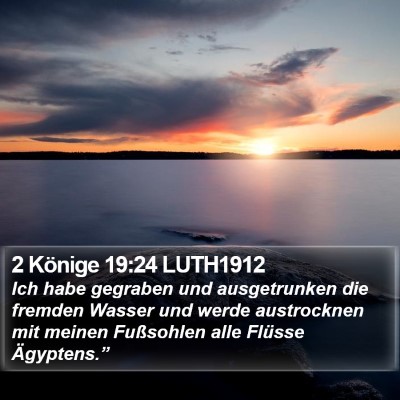 2 Könige 19:24 LUTH1912 Bible Verse Image
