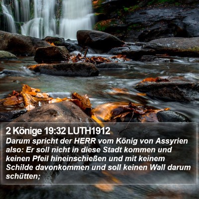 2 Könige 19:32 LUTH1912 Bible Verse Image