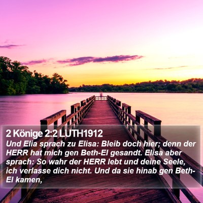 2 Könige 2:2 LUTH1912 Bible Verse Image