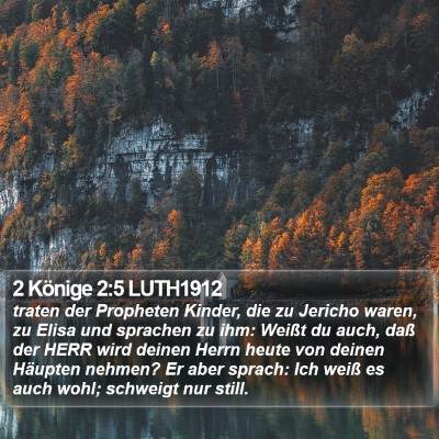 2 Könige 2:5 LUTH1912 Bible Verse Image