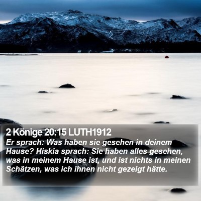 2 Könige 20:15 LUTH1912 Bible Verse Image
