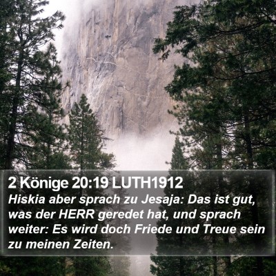 2 Könige 20:19 LUTH1912 Bible Verse Image