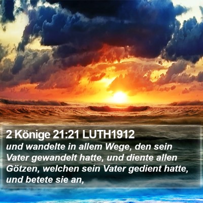 2 Könige 21:21 LUTH1912 Bible Verse Image