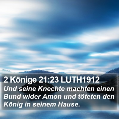 2 Könige 21:23 LUTH1912 Bible Verse Image