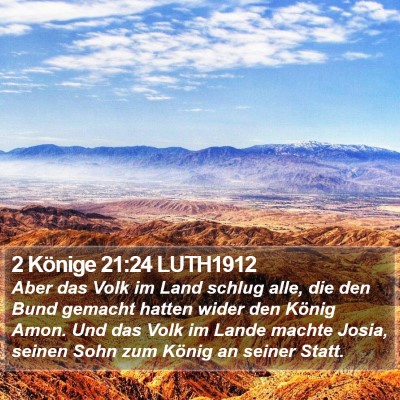2 Könige 21:24 LUTH1912 Bible Verse Image