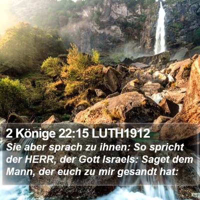 2 Könige 22:15 LUTH1912 Bible Verse Image