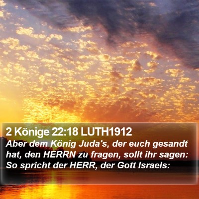 2 Könige 22:18 LUTH1912 Bible Verse Image
