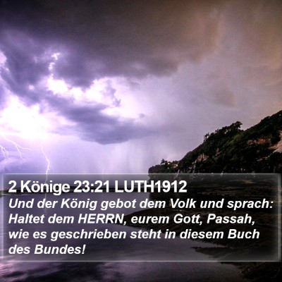 2 Könige 23:21 LUTH1912 Bible Verse Image