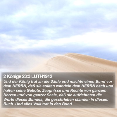 2 Könige 23:3 LUTH1912 Bible Verse Image