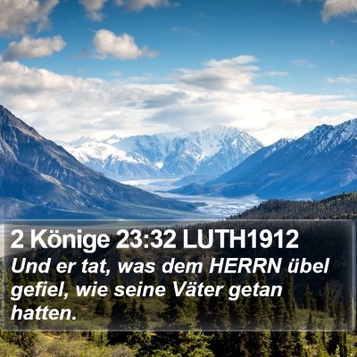 2 Könige 23:32 LUTH1912 Bible Verse Image