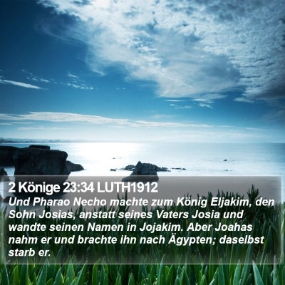 2 Könige 23:34 LUTH1912 Bible Verse Image