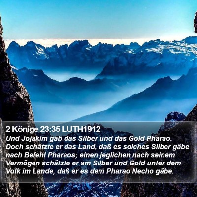 2 Könige 23:35 LUTH1912 Bible Verse Image