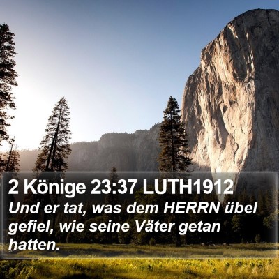 2 Könige 23:37 LUTH1912 Bible Verse Image