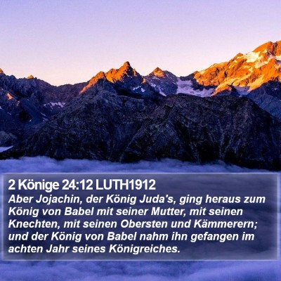 2 Könige 24:12 LUTH1912 Bible Verse Image