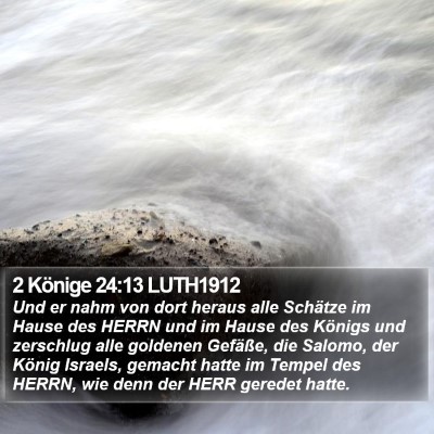 2 Könige 24:13 LUTH1912 Bible Verse Image