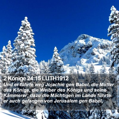 2 Könige 24:15 LUTH1912 Bible Verse Image