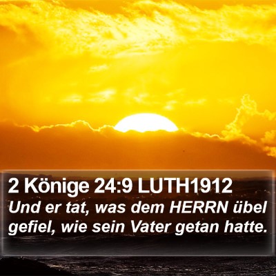 2 Könige 24:9 LUTH1912 Bible Verse Image