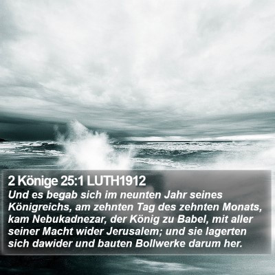 2 Könige 25:1 LUTH1912 Bible Verse Image