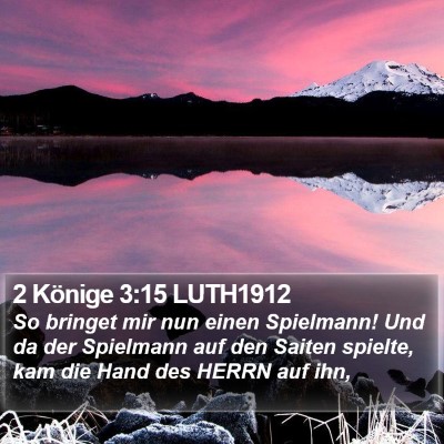 2 Könige 3:15 LUTH1912 Bible Verse Image