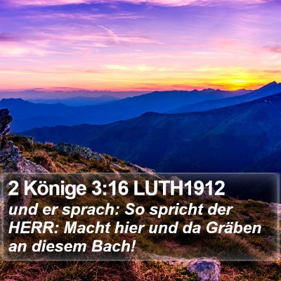 2 Könige 3:16 LUTH1912 Bible Verse Image
