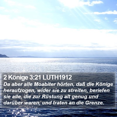 2 Könige 3:21 LUTH1912 Bible Verse Image