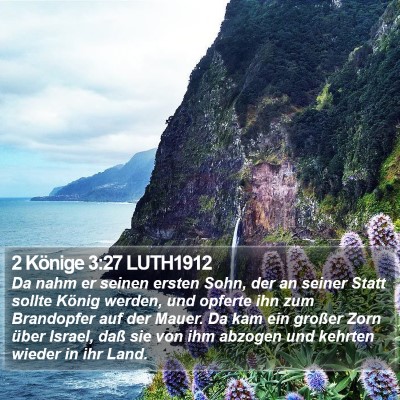 2 Könige 3:27 LUTH1912 Bible Verse Image