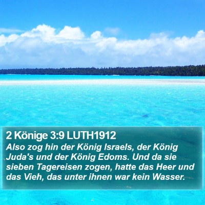 2 Könige 3:9 LUTH1912 Bible Verse Image