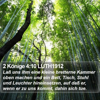 2 Könige 4:10 LUTH1912 Bible Verse Image