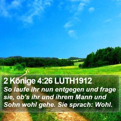 2 Könige 4:26 LUTH1912 Bible Verse Image