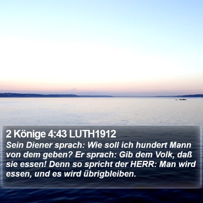 2 Könige 4:43 LUTH1912 Bible Verse Image