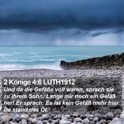 2 Könige 4:6 LUTH1912 Bible Verse Image