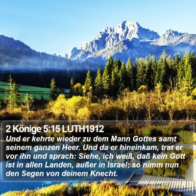 2 Könige 5:15 LUTH1912 Bible Verse Image