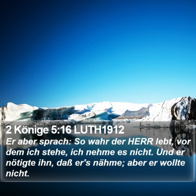 2 Könige 5:16 LUTH1912 Bible Verse Image
