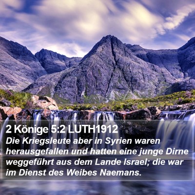 2 Könige 5:2 LUTH1912 Bible Verse Image