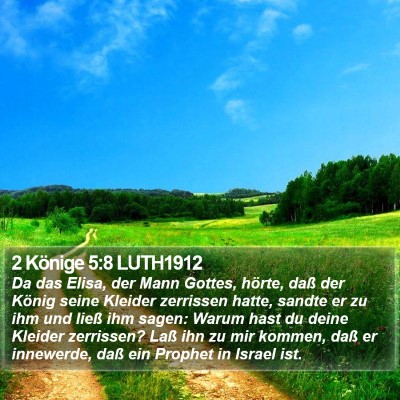 2 Könige 5:8 LUTH1912 Bible Verse Image