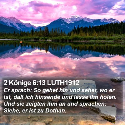 2 Könige 6:13 LUTH1912 Bible Verse Image