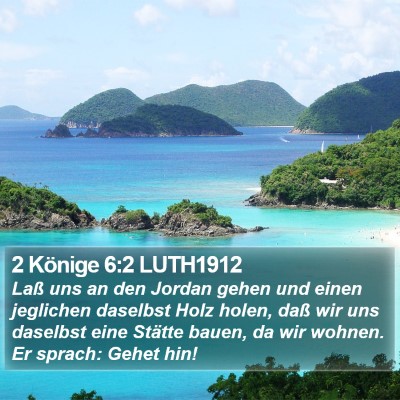 2 Könige 6:2 LUTH1912 Bible Verse Image