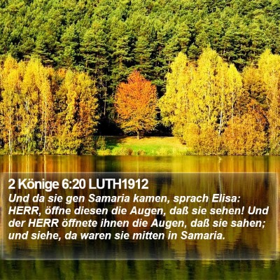 2 Könige 6:20 LUTH1912 Bible Verse Image