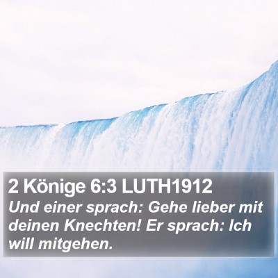 2 Könige 6:3 LUTH1912 Bible Verse Image