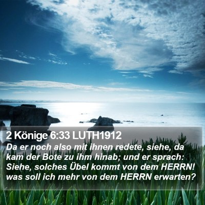 2 Könige 6:33 LUTH1912 Bible Verse Image