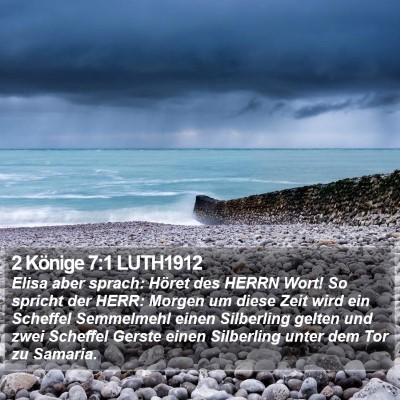 2 Könige 7:1 LUTH1912 Bible Verse Image