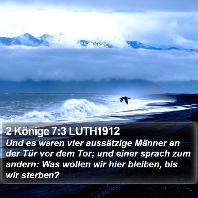 2 Könige 7:3 LUTH1912 Bible Verse Image