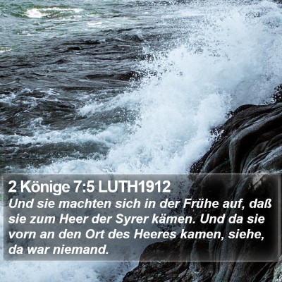 2 Könige 7:5 LUTH1912 Bible Verse Image