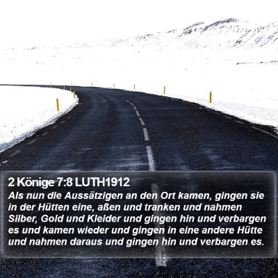 2 Könige 7:8 LUTH1912 Bible Verse Image