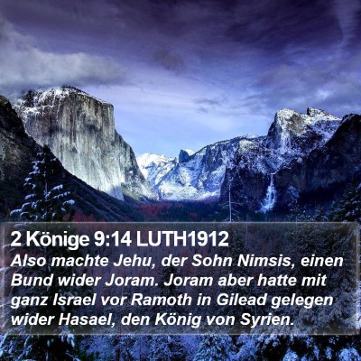 2 Könige 9:14 LUTH1912 Bible Verse Image