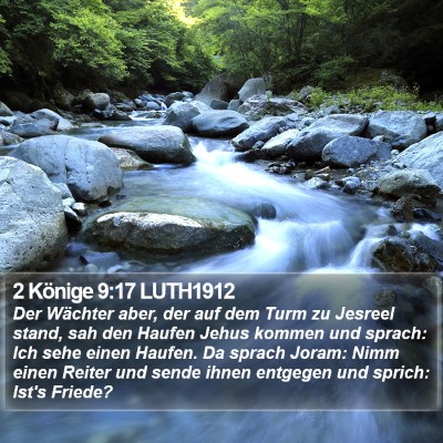 2 Könige 9:17 LUTH1912 Bible Verse Image