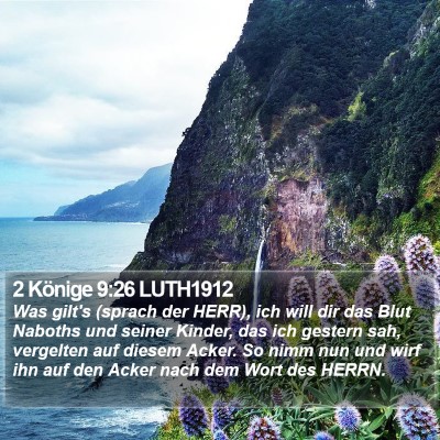 2 Könige 9:26 LUTH1912 Bible Verse Image
