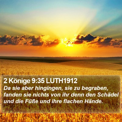 2 Könige 9:35 LUTH1912 Bible Verse Image