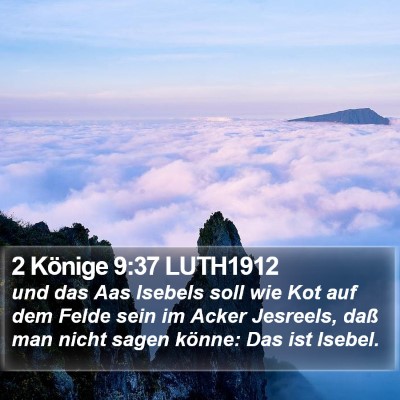 2 Könige 9:37 LUTH1912 Bible Verse Image