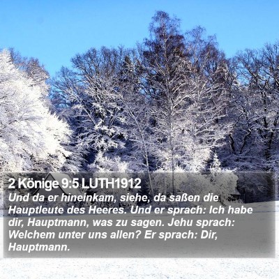 2 Könige 9:5 LUTH1912 Bible Verse Image